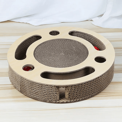 Grattoir Chat - PurrRoundScratcher™ - Minimaliste - Sky le Chat