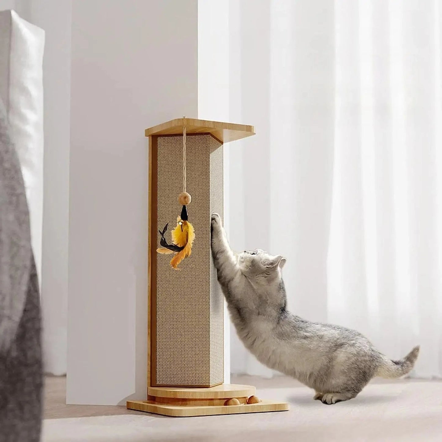 Griffoir pour chat - CatScratcherPost™ - Sky le Chat