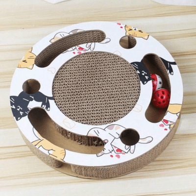 Grattoir Chat - PurrRoundScratcher™ - Chats Colorés - Sky le Chat